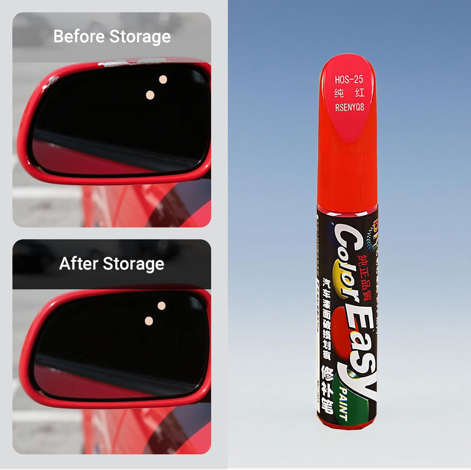 3 Pcs Car Scratch Remover Pen,Touch up Paint Pen,Red Spray Paint, for Car Suitable for Cars Repainting Cover and Repair Scratches, Suitable for Cars, Suv, Truck, Rv, Bicycle(Red) image number 6