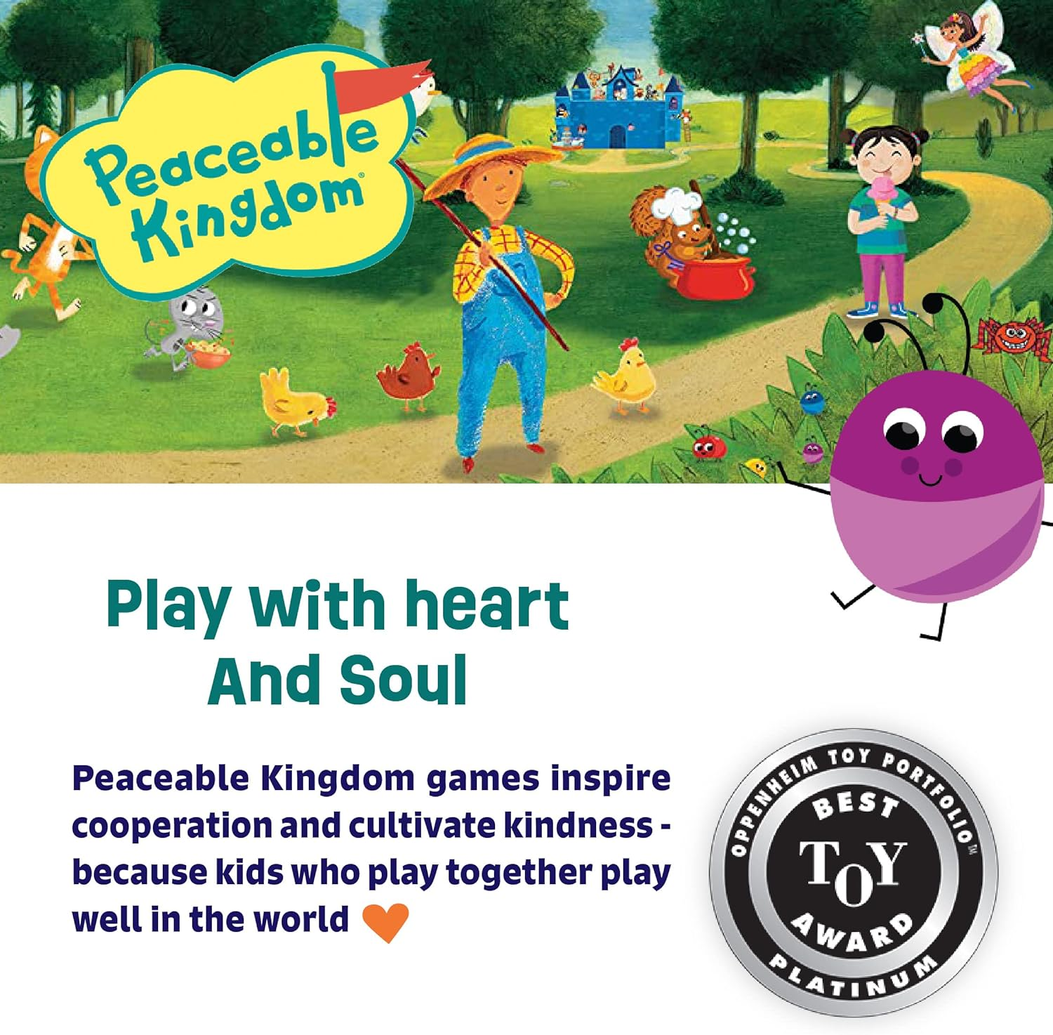 Peaceable Kingdom | Snug as a Bug in a Rug Cooperative Game for Little Kids image number 2