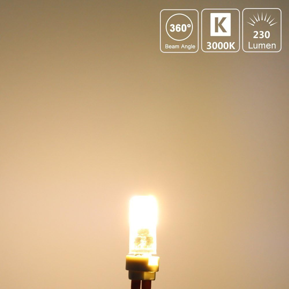 Dicuno G4 LED Bulb 3W 12V, 230 Lumen, 20-25W Equivalent, Warm White 3000K, T3 Base Halogen Replacement Bulb, Non-Dimmable, 6-Pack image number 5