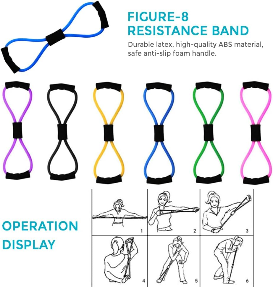 VYNTEL Women'S Yoga & Pilates Set | Magic Ring, 25Cm Ball, Booty Bands, Figure 8 Resistance Band | Purple Home Workout Equipment for Glutes, Stretching & Fitness - Purple image number 4