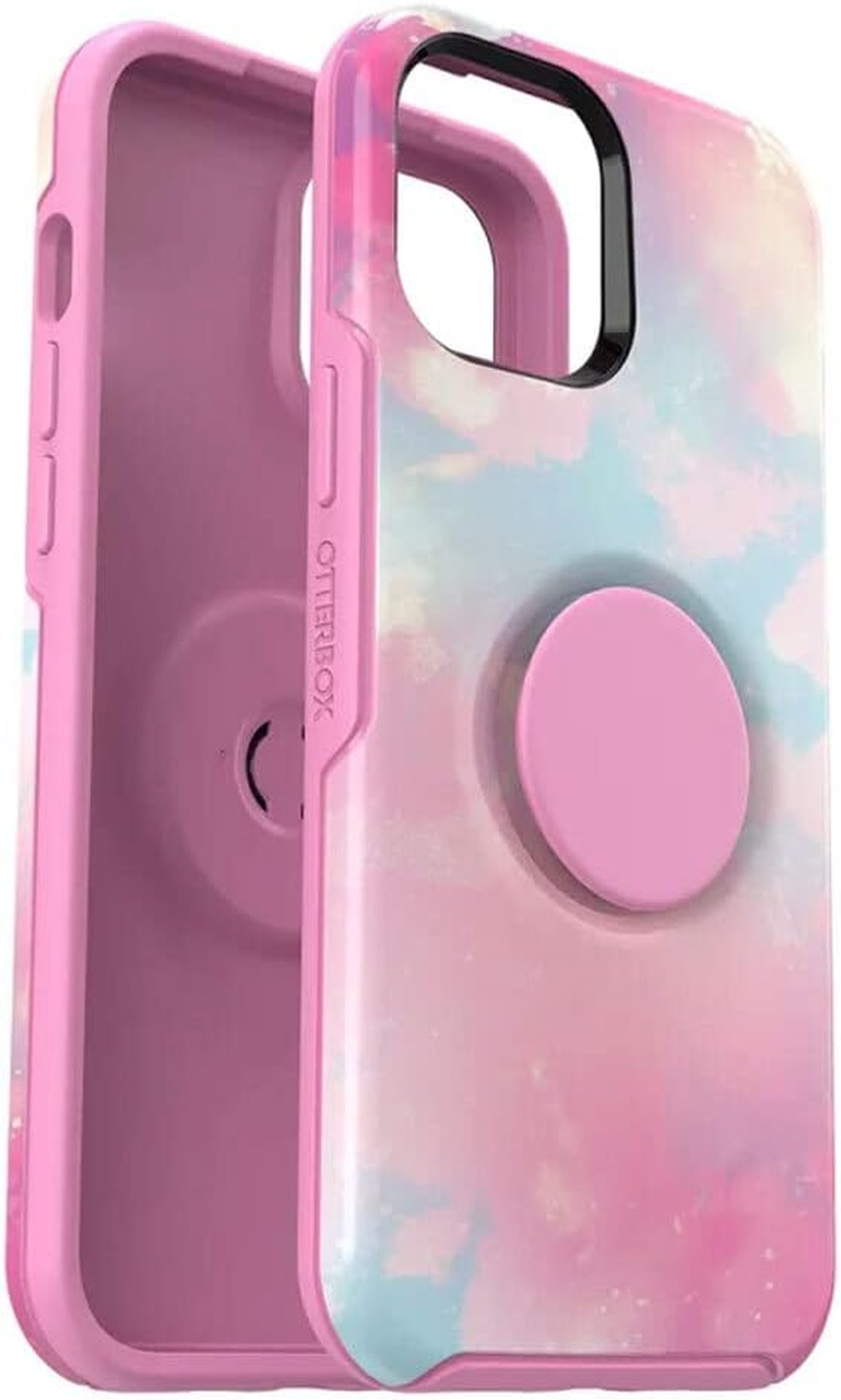 Otterbox + Pop Symmetry Series Case for Iphone 12 Pro Max (Only) - Non-Retail Packaging - Stay Peachy (Pink Graphic)