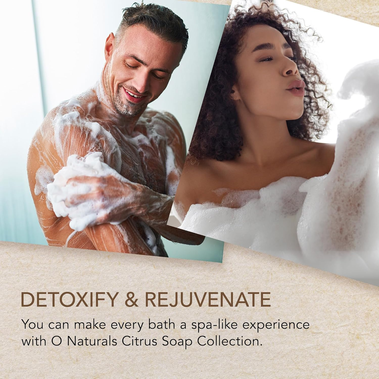 O NATURALS 100% Natural Bar Soap - Gift Set - Organic Ingredients & Essential Oils - Spa Gifts for Women & Men, Body Wash & Face Soap - 6PC Citrus Soap Collection image number 2