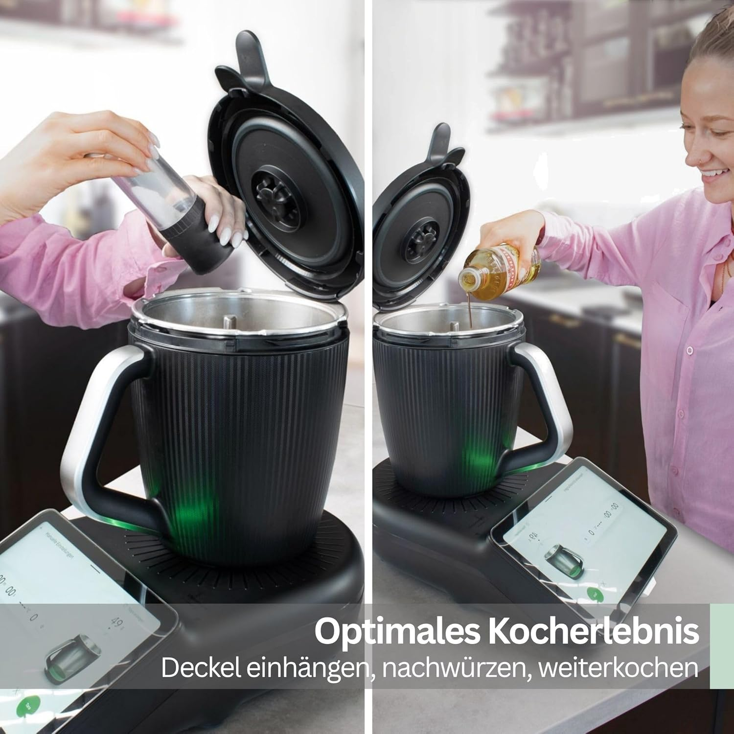 Leckerhelfer Lid Holder - Compatible with Thermomix TM7 - Perfect Holder Suitable for the Thermomix TM7 | Practical, Stable & Perfect Fit