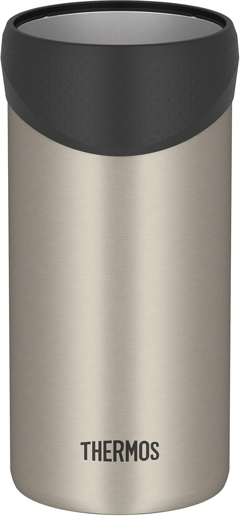 Thermos JDU-500 SMT Insulated Can Holder for 16.9 Fl Oz (500 Ml) Cans, 2-Way Type, Stainless Steel Mat