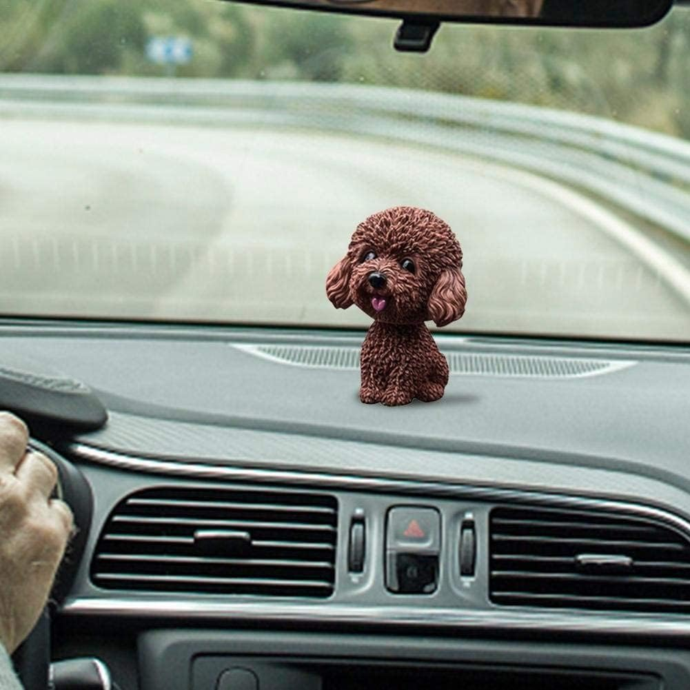LSOAARRT Nodding Dog Car Interior Ornaments Cute Dog Decorations Car Accessories for Car Vehicle Home Decoration - Yellow image number 3