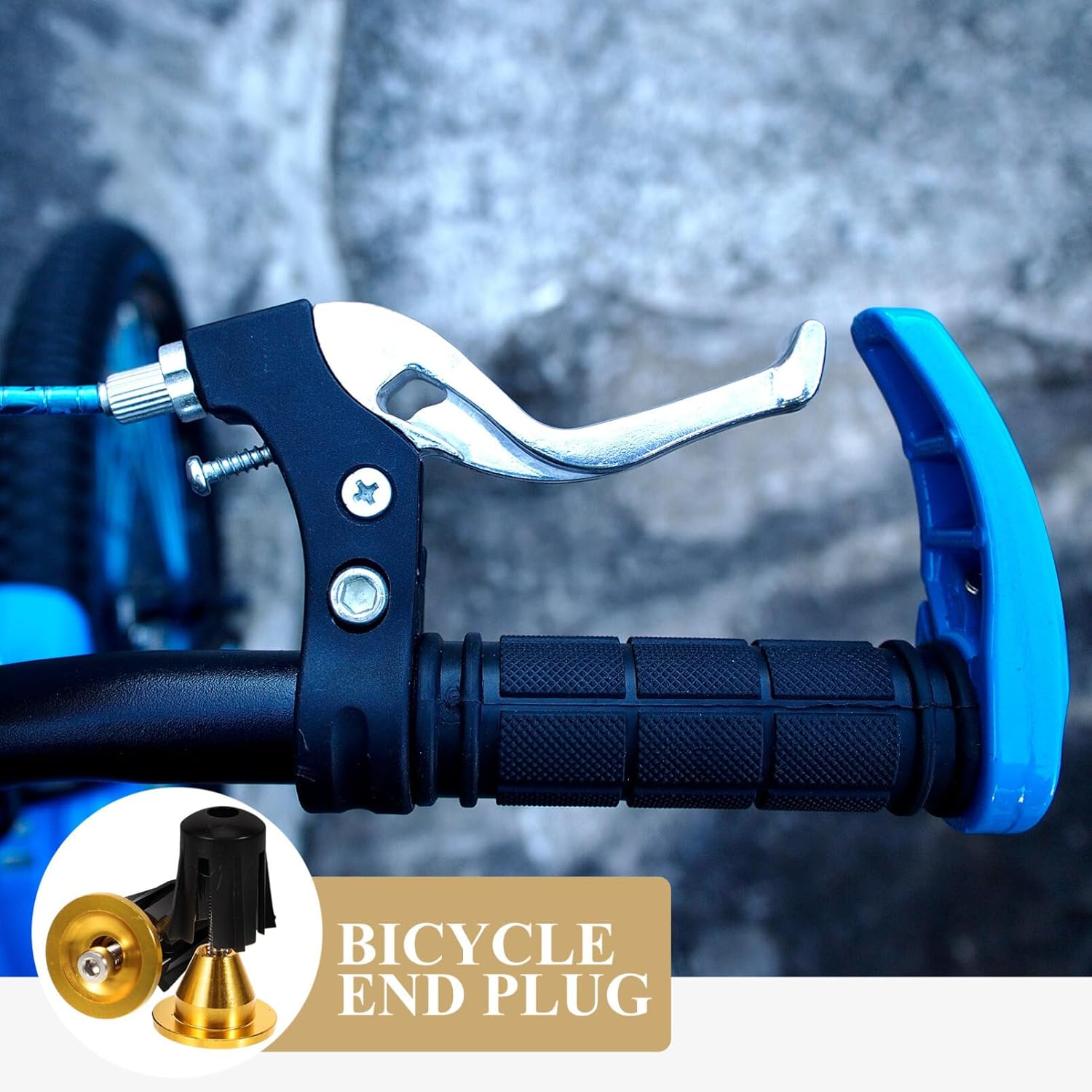 BESPORTBLE Aluminum Alloy Bike Handlebar End Plugs Bar End Caps for Cycling Accessories image number 2