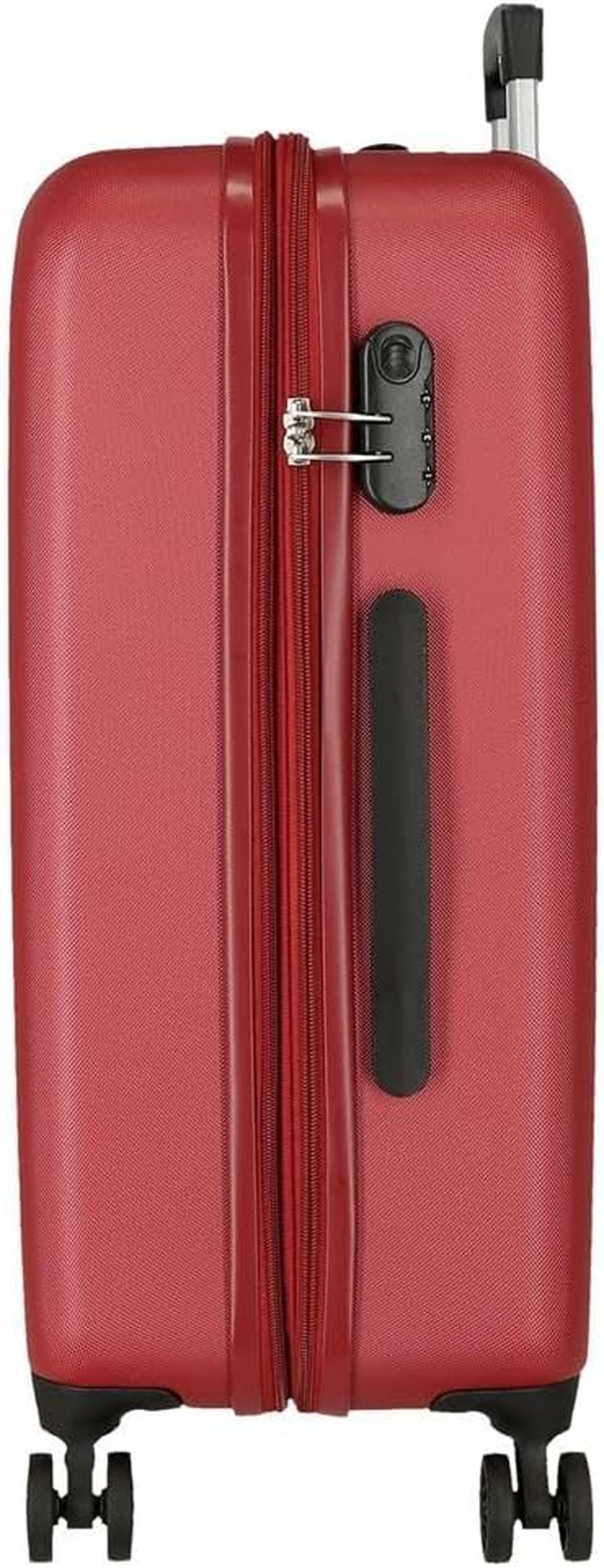 ROLL ROAD Cambodia Luggage Set Red 55/68Cm Hard ABS Combination Lock Side 93L 6.4Kg 4 Wheels Double Luggage Hand Luggage, Red, Suitcase Set, Red, Suitcase Set image number 1