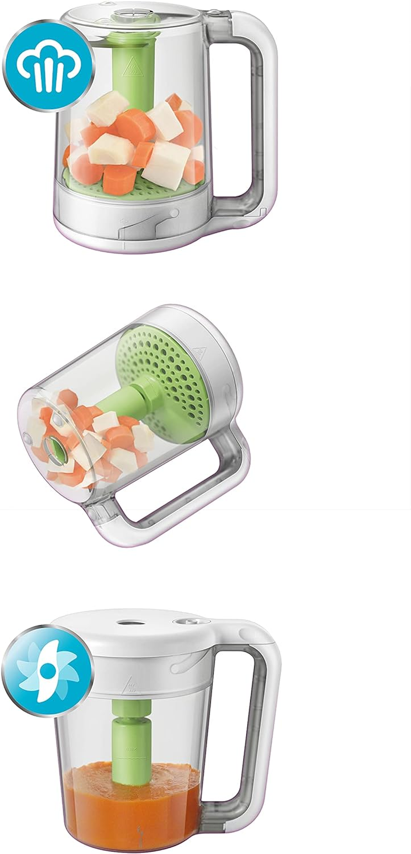 Philips Avent 2-In-1 Steamer Blender Healthy Baby Food Maker, SCF870/21 image number 6