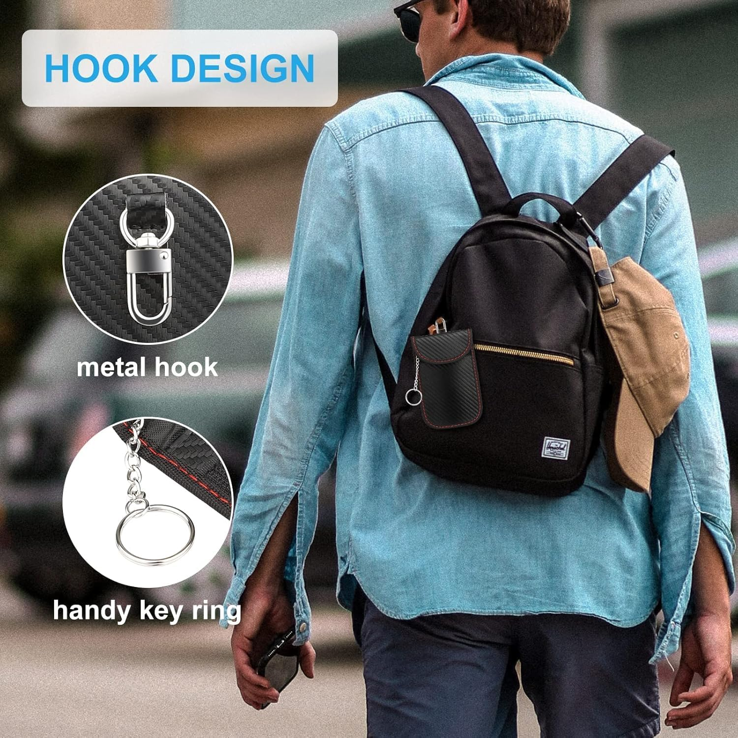 Faraday Bag, 4 Pack Key Fob Signal Blocker Pouch Faraday Bag for Car Keys,Key Fob Protector Key Fob Pouch Waterproof Faraday Key Fob Protector (3.15"X5.12") image number 4