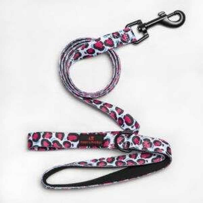 Wildstyle Pink Leopard Dog Cat Pet Leash &ndash; Durable, Stylish, & Comfortable