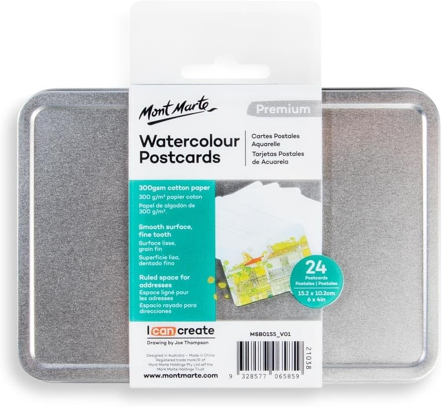 Mont Marte 300 GSM Watercolour 24-Sheets Postcards image number 2
