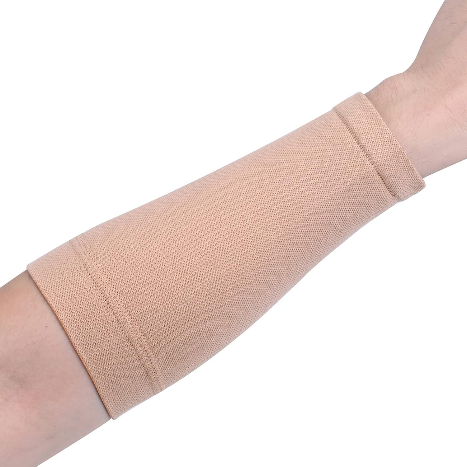 1Pcs Black/Skin Color Forearm Tattoo Cover up Bands Compression Sleeves UV Protection (1Pcs, Skin M) image number 4