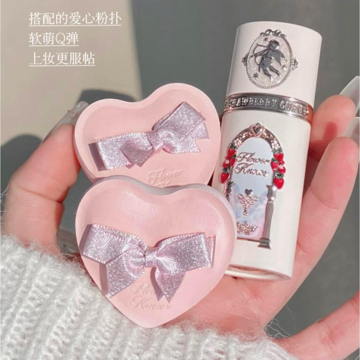 Flower Knows Strawberry Cupid Collection Liquid Blush for Cheeks, Matte Finish Face Cream Blush for a Healthy, Natural Look (C06) - C01 image number 6