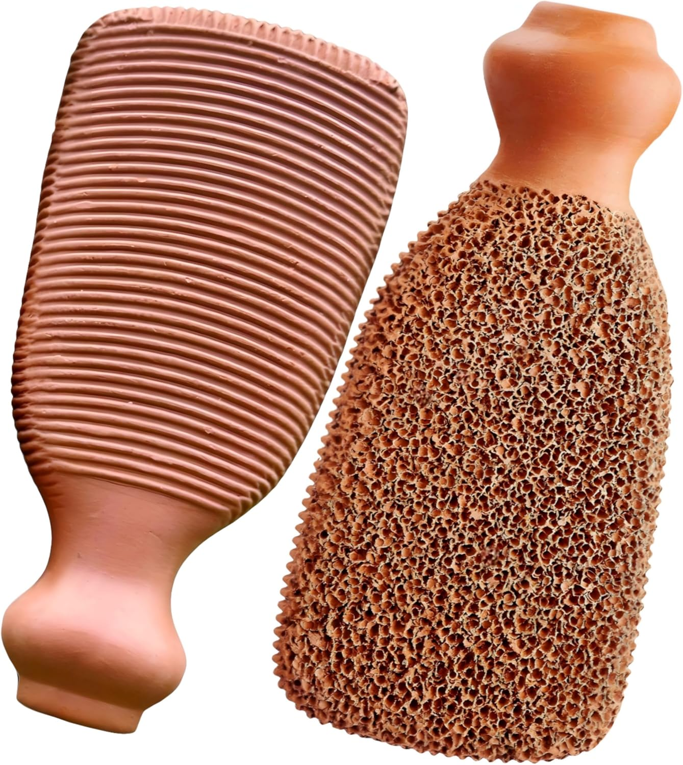 Natural Pumice Stone Made up of Terra Cotta Ancient Indus Valley Foot Scrubber Callus Remover Skin Care Kit for Hand and Dead Skin, Pedicure Tools Foot Exfoliator, Cracked Heels, Body Loofah image number 3