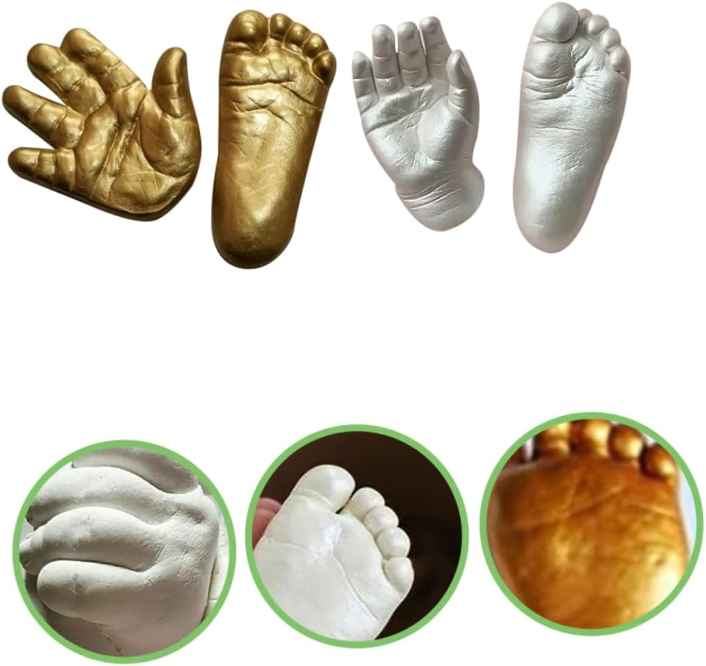 Hand Mold Powder for Newborn Hand Casting Kit for Boys and Girls Use as Keepsake image number 1