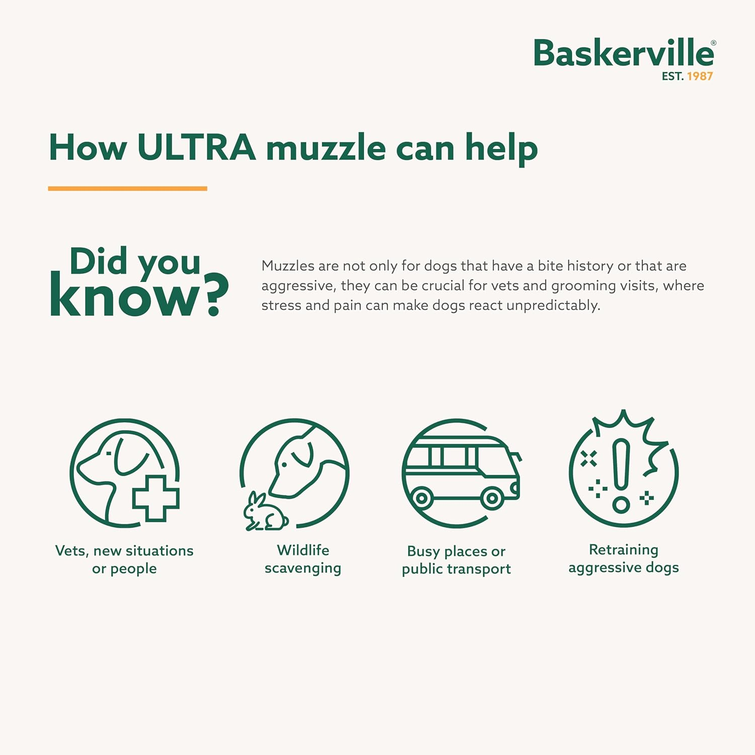 Baskerville 61520A Ultra Muzzle Size 5, Black image number 6