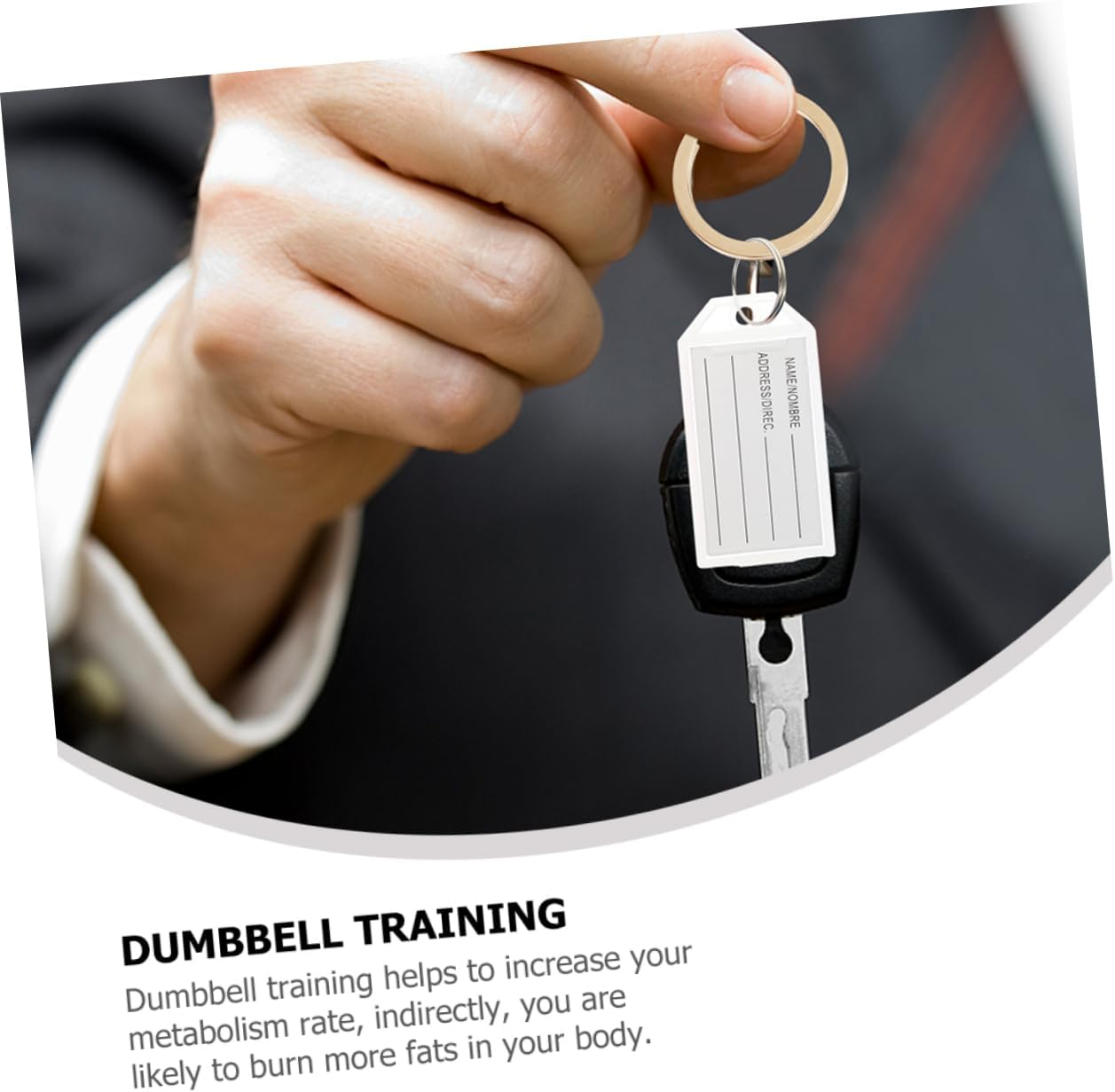 Ciieeo 60Pcs Luggage Tag Key Tags Keychain Labels for Traveling Accessories Portable Key Multi-Function Luggage for Boys and Girls image number 1