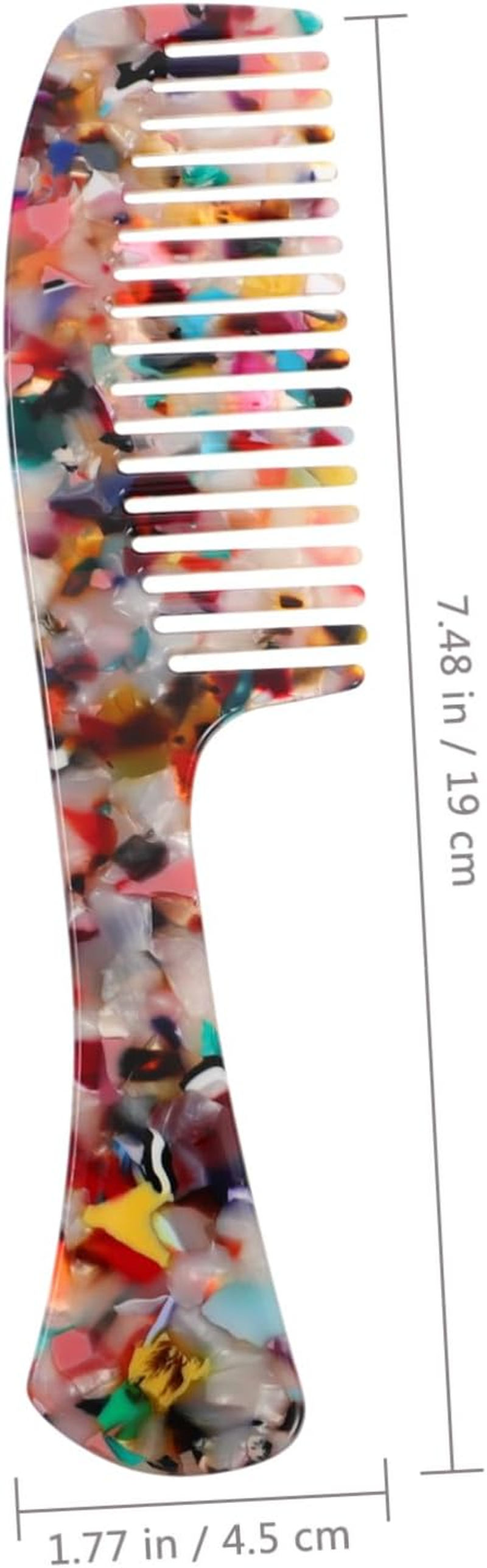 MERRYHAPY Wide Tooth Hair Combs Hairbrushes Fine Teeth Portable Hair Comb for Cutting Styling and Dyeing No-Scratch Scalp Curly image number 5