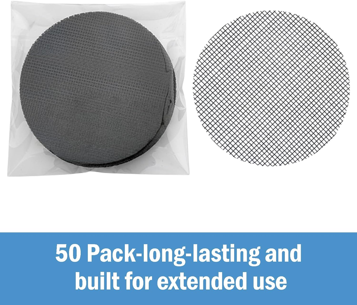 Zvorgath 50 Pack 10Cm Flower Pot Hole Mesh Pad - Bonsai Pot Bottom Grid Mat Mesh for Garden Planting, round Drainage Mesh Hole Screens, Plant Drainage Screens Gasket Prevent Soil Loss image number 2