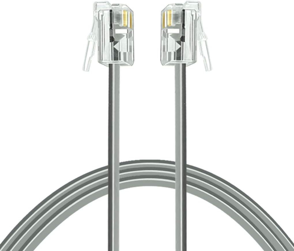 NECABLES Phone Cord 15 Ft Telephone Cord Phone Line Cord RJ11 6P4C Male to Male for Landline Phone and Fax - 15 Feet image number 4