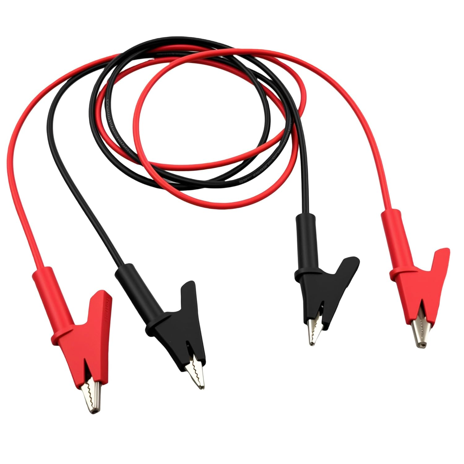 EFGTEK 14 Gauge Jumper Wire Alligator Clips to Alligator Clip Electrical Testing,Heavy Duty Out Diameter 3.5Mm Silicone Test Leads for Electrical Testing Leads Set 2 Piece 1 Meter image number 4