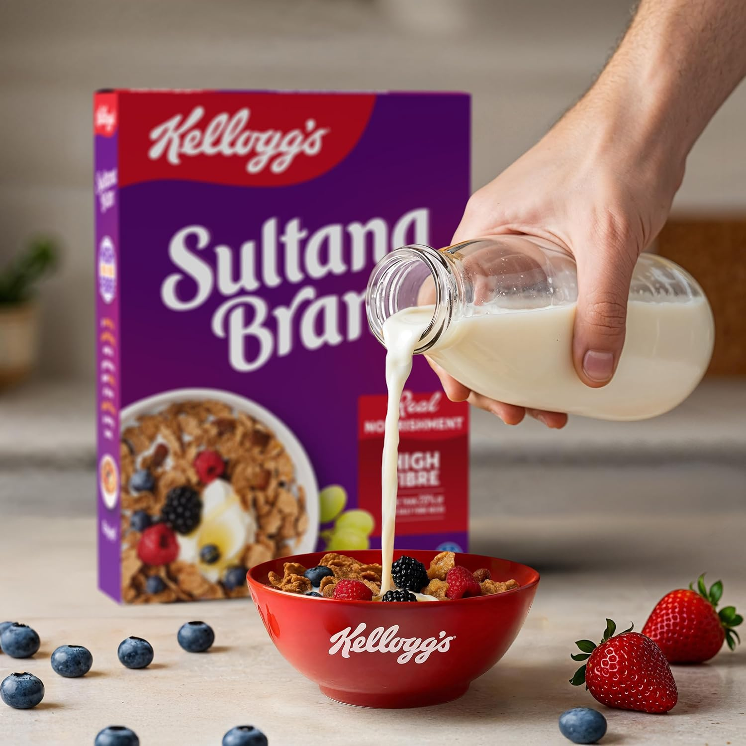 Kellogg'S Sultana Bran High Fibre Breakfast Cereal, 420G image number 5