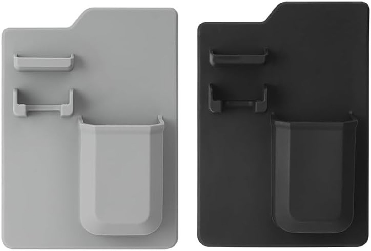 Shower Toothbrush Holder for Bathroom,1Pc Silicone Toothbrush and Razor Holder,Silicone Toothbrush Holder Shower Razor Holder for Bathroom Hanging (Black)