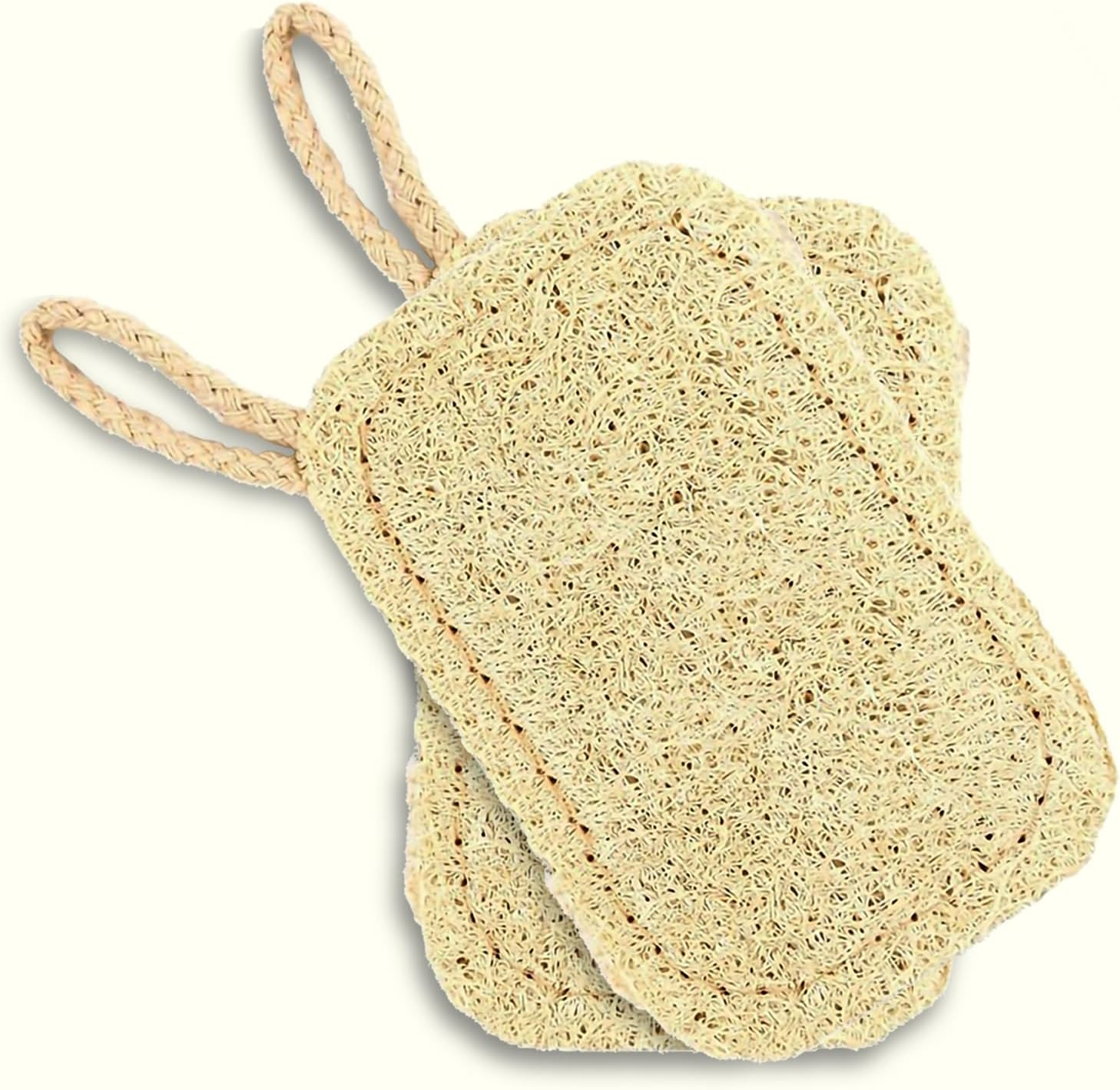 Suytvenxau 2 PCS Loofah Natural Shower Sponges, Body Loofah, Eco-Friendly Exfoliating Body Sponge for Skin Care, Bath Spa, Kitchen Cleaning, Soft Touch, Organic image number 1