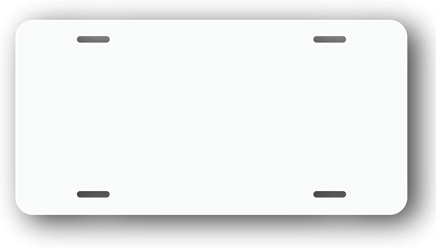 Wrapco Graphics License Plate Blank, Number Plate Cover (1, White) image number 1