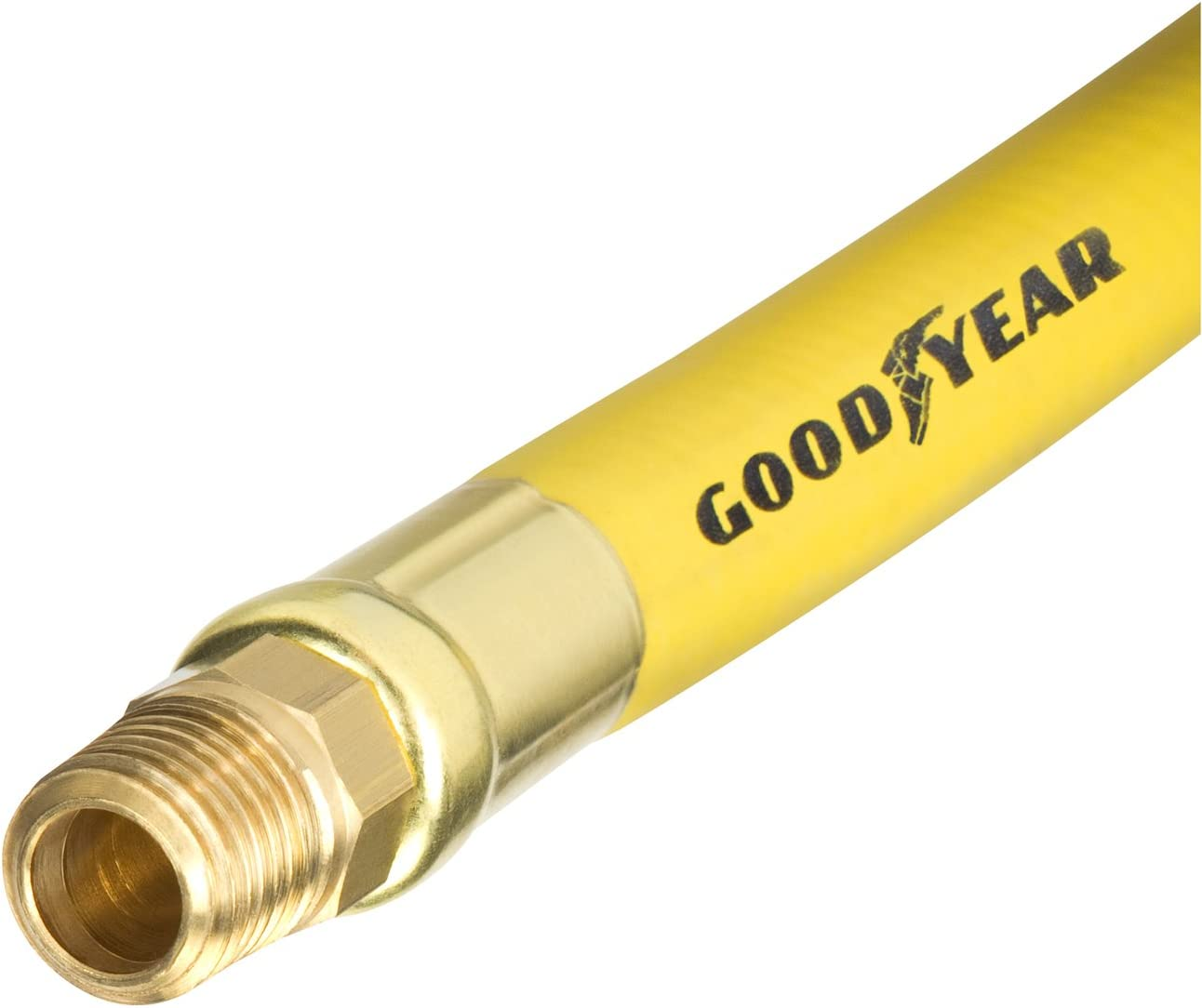 Goodyear 6' X 3/8" Rubber Whip Hose Yellow 250 PSI image number 1