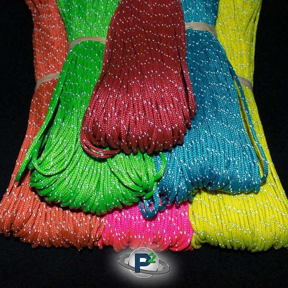 Paracord Planet 1.8Mm Fluorescent Reflective Guyline Tent Rope Cord Camping Paracord image number 5