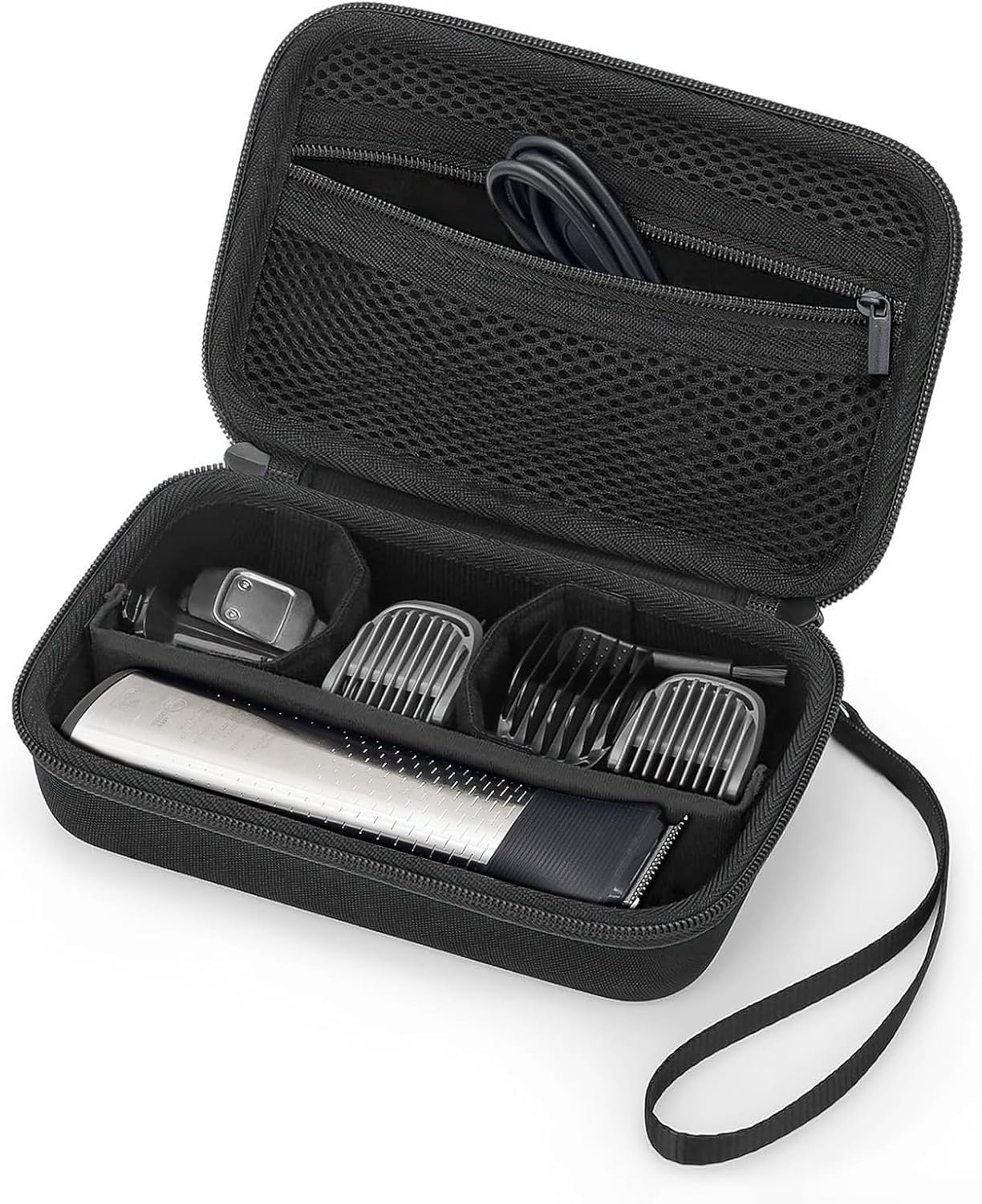 Travel Storage Case for Philips Norelco Multigroom Series 3000 5000 7000, MG3740/40, MG5910/49, MG7750/49, Protective Organizer for Beard Face Ear Hair Trimmer, Attachments, Hair Clipper Shaver image number 2