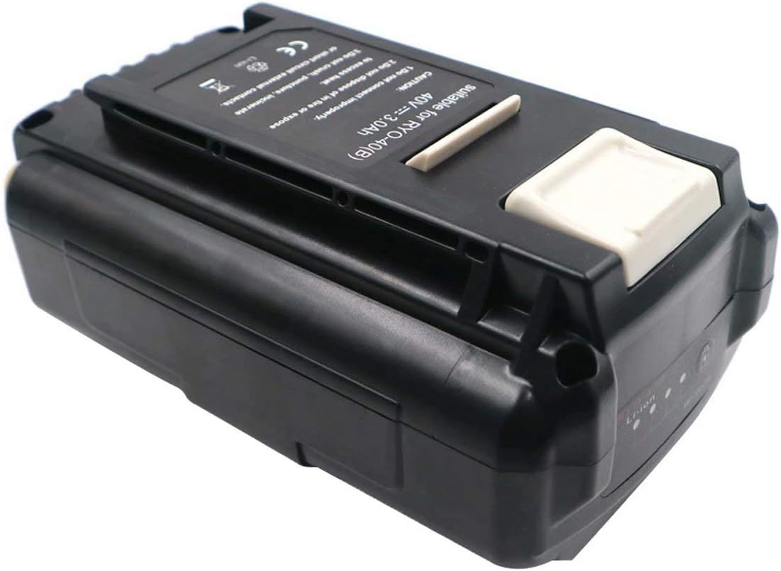 6000Mah 10S2P 18650 Battery Pack RYO40B Li-Ion Battery 40V Replacement for RYOBI 40V Battery OP4026A image number 3