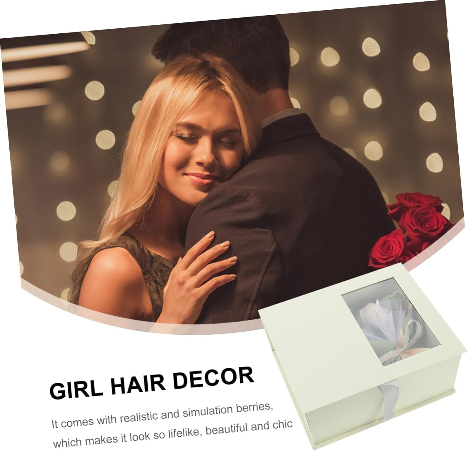 FOYTOKI Floral Soap Flower Box for Women Bath Decorative Soap Flower Box for Valentine'S Day image number 1