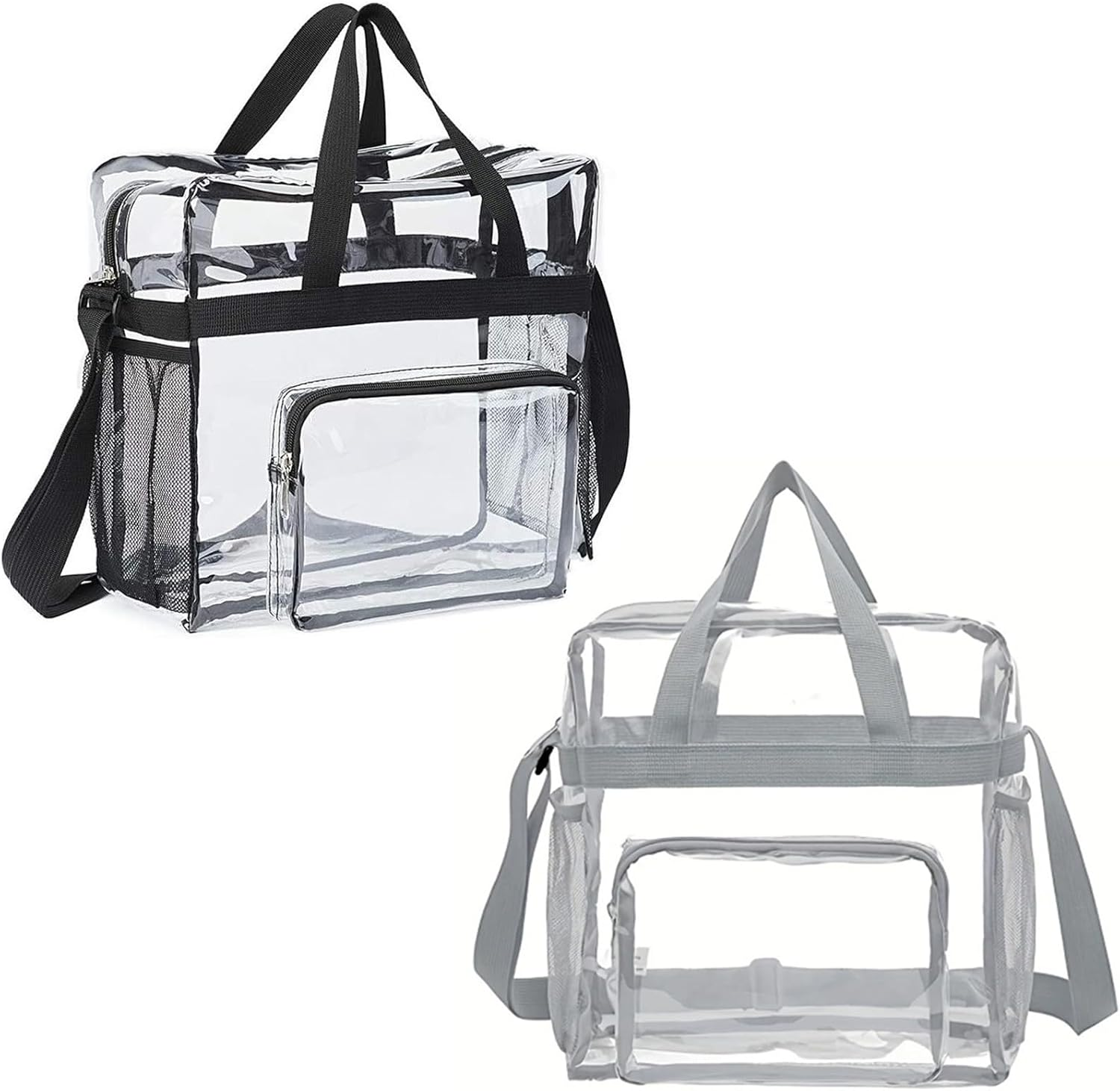 Toiletry Bag Clear Travel Toiletries Bag Mens Toiletry Bags for Women Extra Large Wash Bag Airport Security Liquids Bags Transparent Bag Waterproof Cosmetic Makeup Bags for Women and Men, Black image number 2