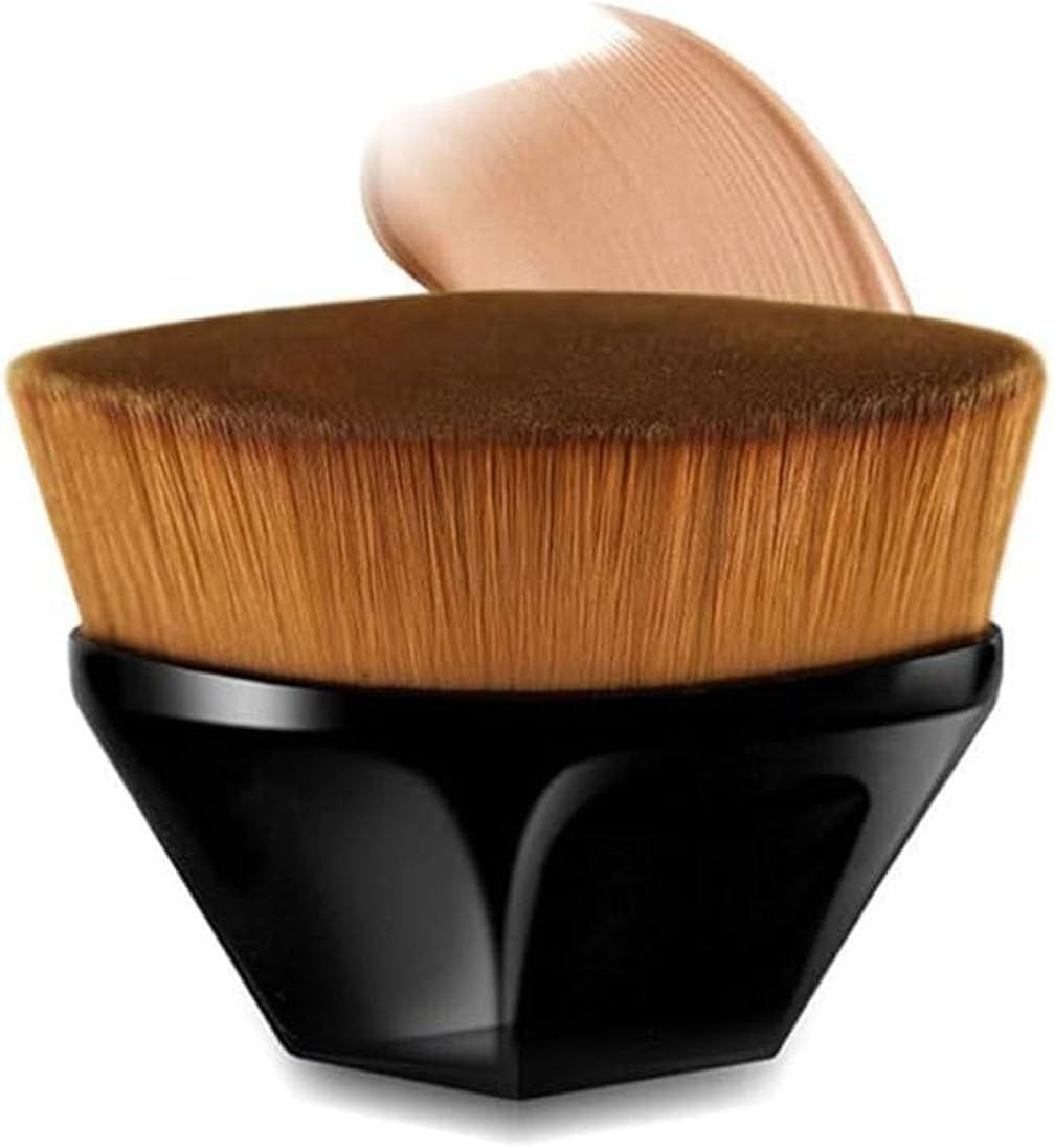 EZONEDEAL Magic Foundation Brush Petal No Trace Makeup Brush High Density Seamless Foundation Brush BB Cream Makeup Brush Loose Powder with Storage Box-Black image number 5