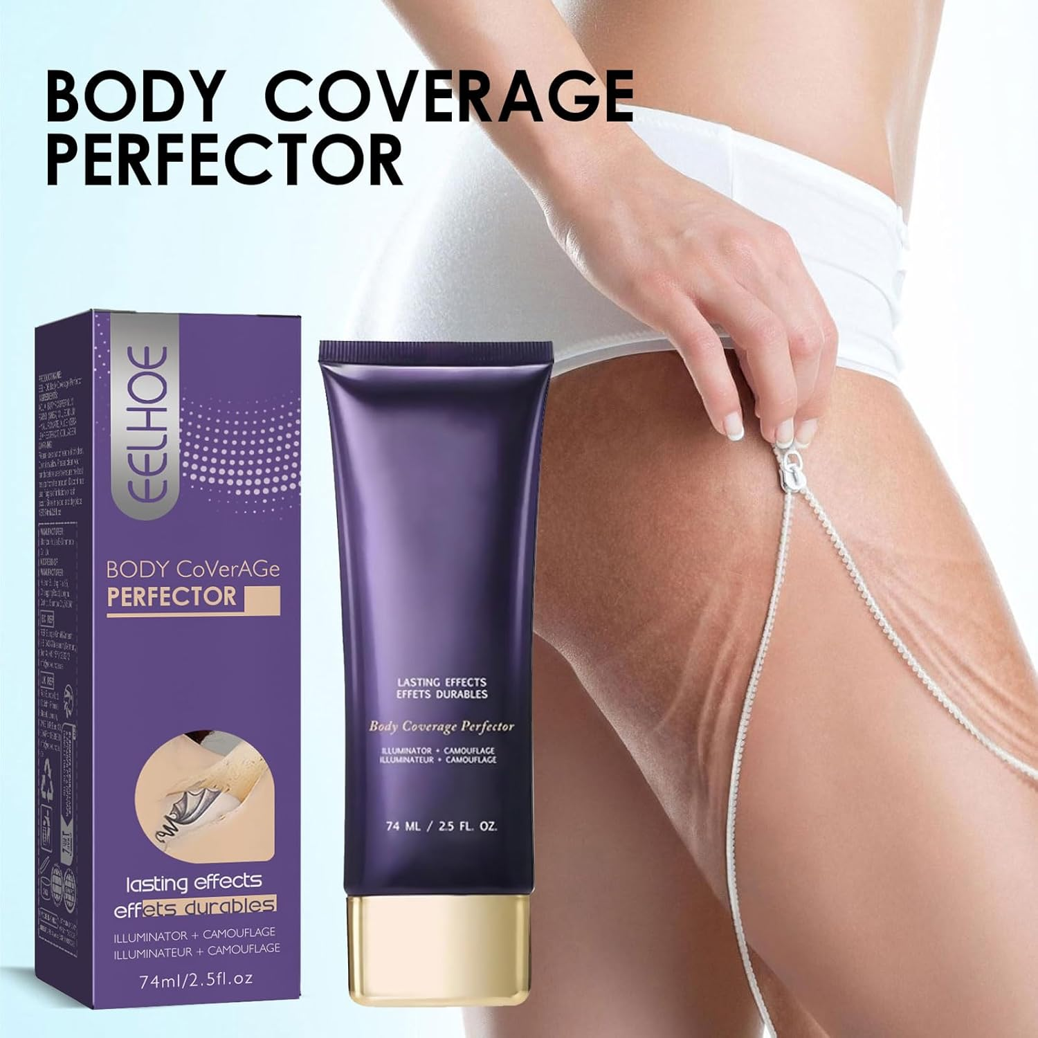 Body Makeup Coverage Set, Waterproof Complexion Perfector, Long-Lasting Transfer-Resistant Cream image number 1