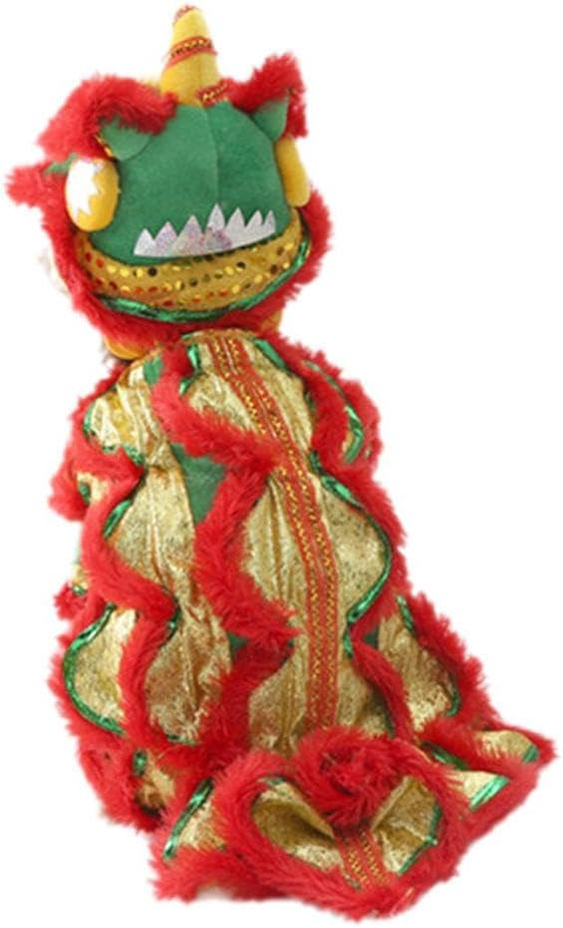 Lion Dance Dog Costume, Chinese Dragon and Lion Costume for Dogs - White||M