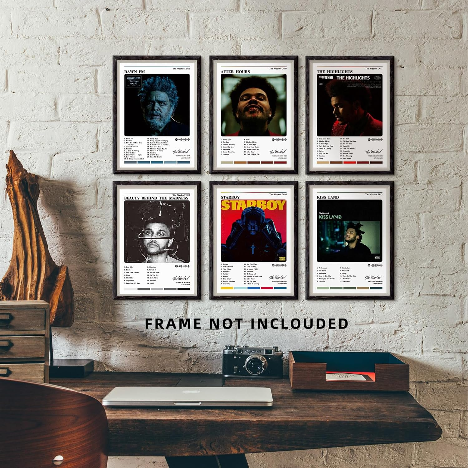 The Weeknd Album Cover Posters (10 Pcs 8X12 Inch) Paper Prints Unframed Poster, Wall Art for Room Decor Aesthetic Bedroom image number 3