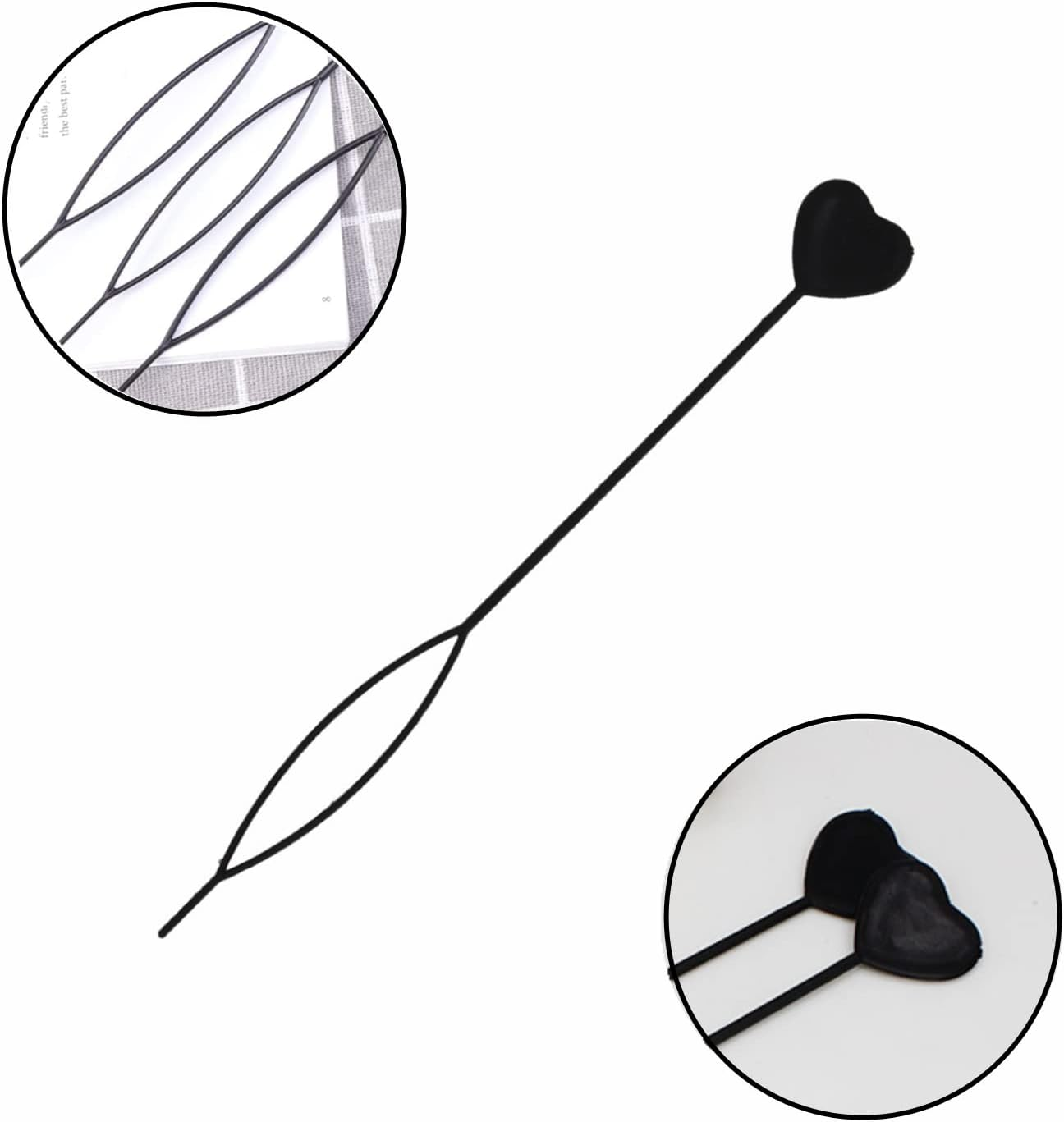 6 Pcs Hair Braid Tool Plastic Quick Beader Tool Hair Beader Tool Ponytail Maker Styling Tool Hair Styling Accessories for Hair Braid Hair Styling Accessories image number 2