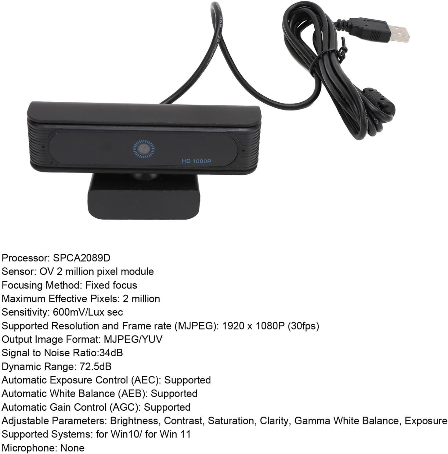 Facial Recognition Webcam, 1080P Computer Camera, 120&deg; Wide Angle HD USB Web Cam, for Windows 11 10 image number 6