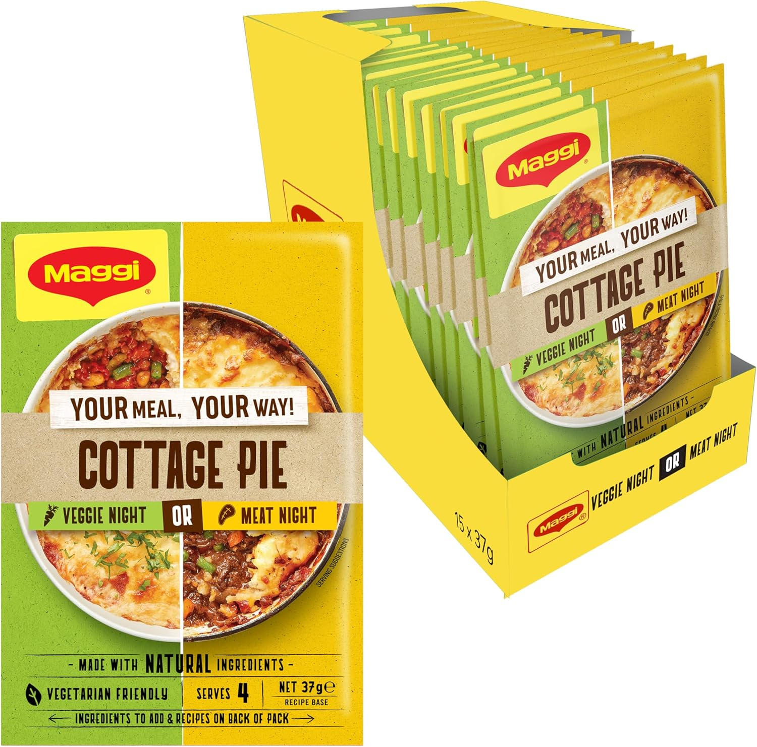 Maggi Creamy Cheese and Garlic Potato Bake Side Dishes 24G, 15 Pack image number 6