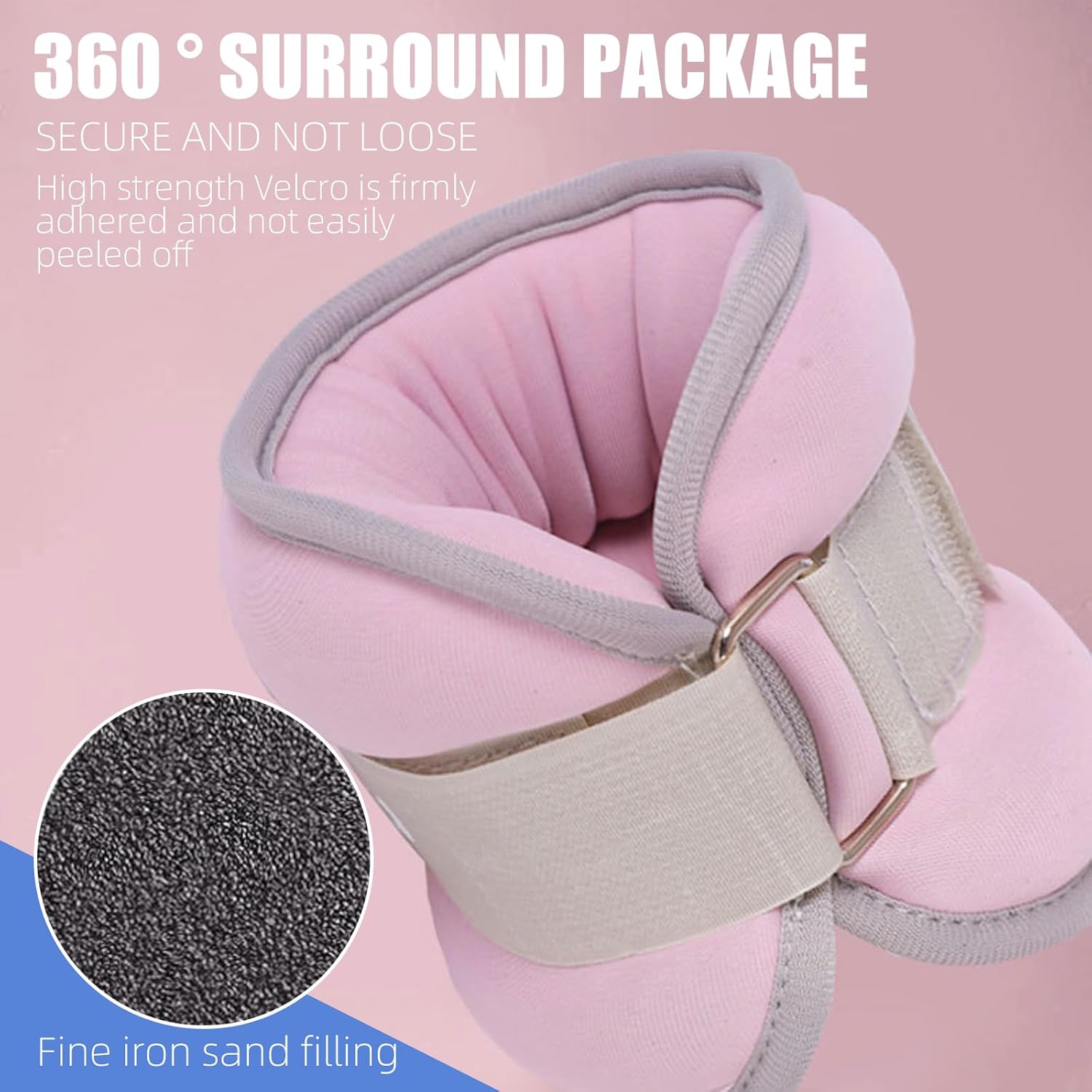 Ankle Weights, Wrist Weights 1 Pair 1/1.5/2 / 3 KG Leg Arm Weights for Women Men Kids with Adjustable Straps Weighted Ankle Weights Set for Gym,Fitness, Workout,Walking, Jogging - 4 Colors image number 1