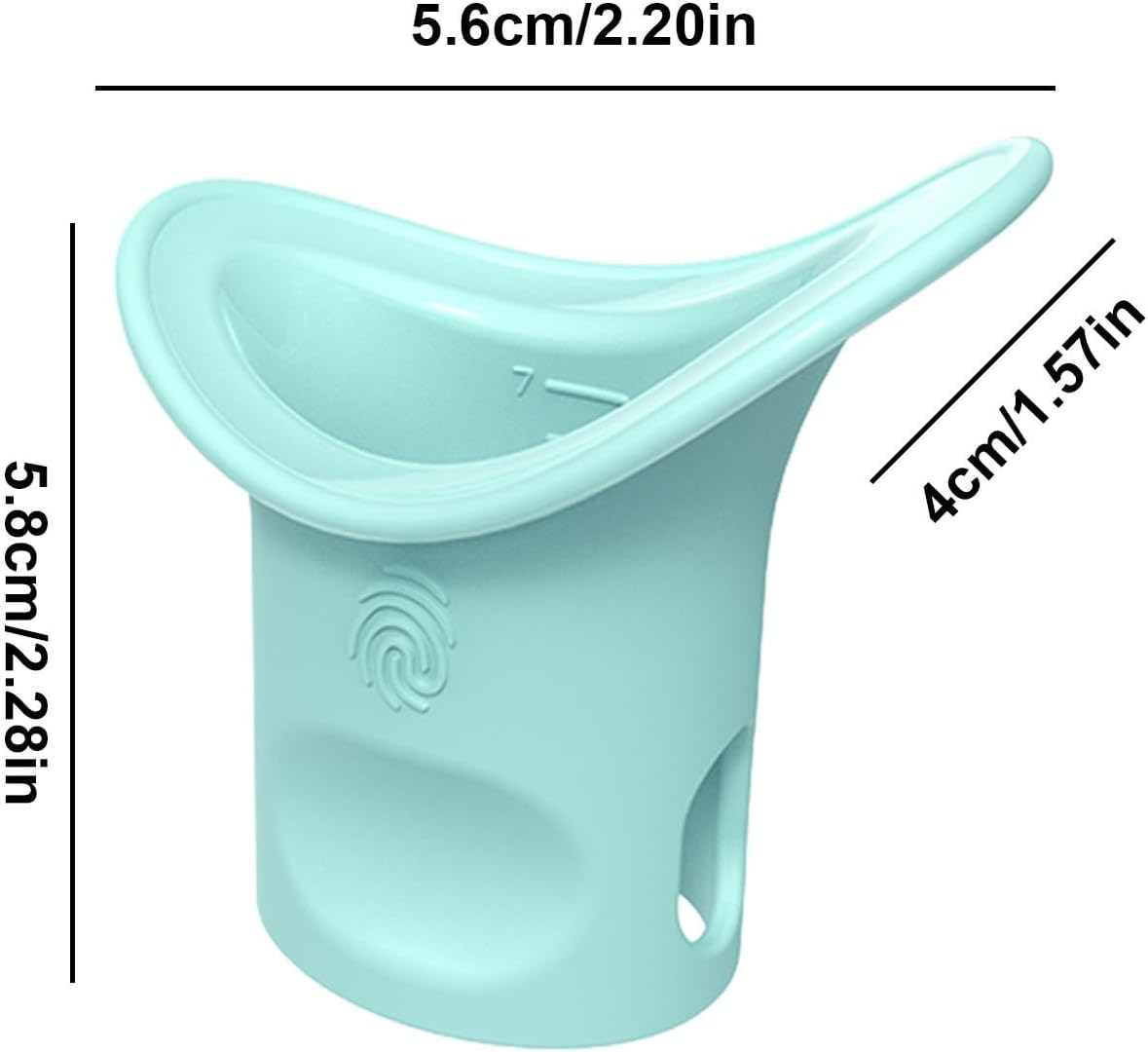 Silicone Eye Wash Cup - Soft Irine Cup, Flexible Eye Wash Aids | Reusable Eye Cleaning Cup, Portable Eye Flash Tool, Leak Proof Eye Bass, Gentle Eye Cleanser, Eye Cleansing Eye Cups for Eye Wash image number 4