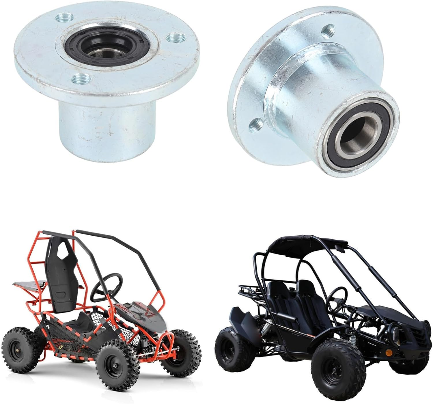 17Mm Front Wheel Hub with Bearing Steel Alloy Design for Karts UTV Quad Bike Enhanced Stability and Impact Direct Install Ideal Replacement Part image number 6