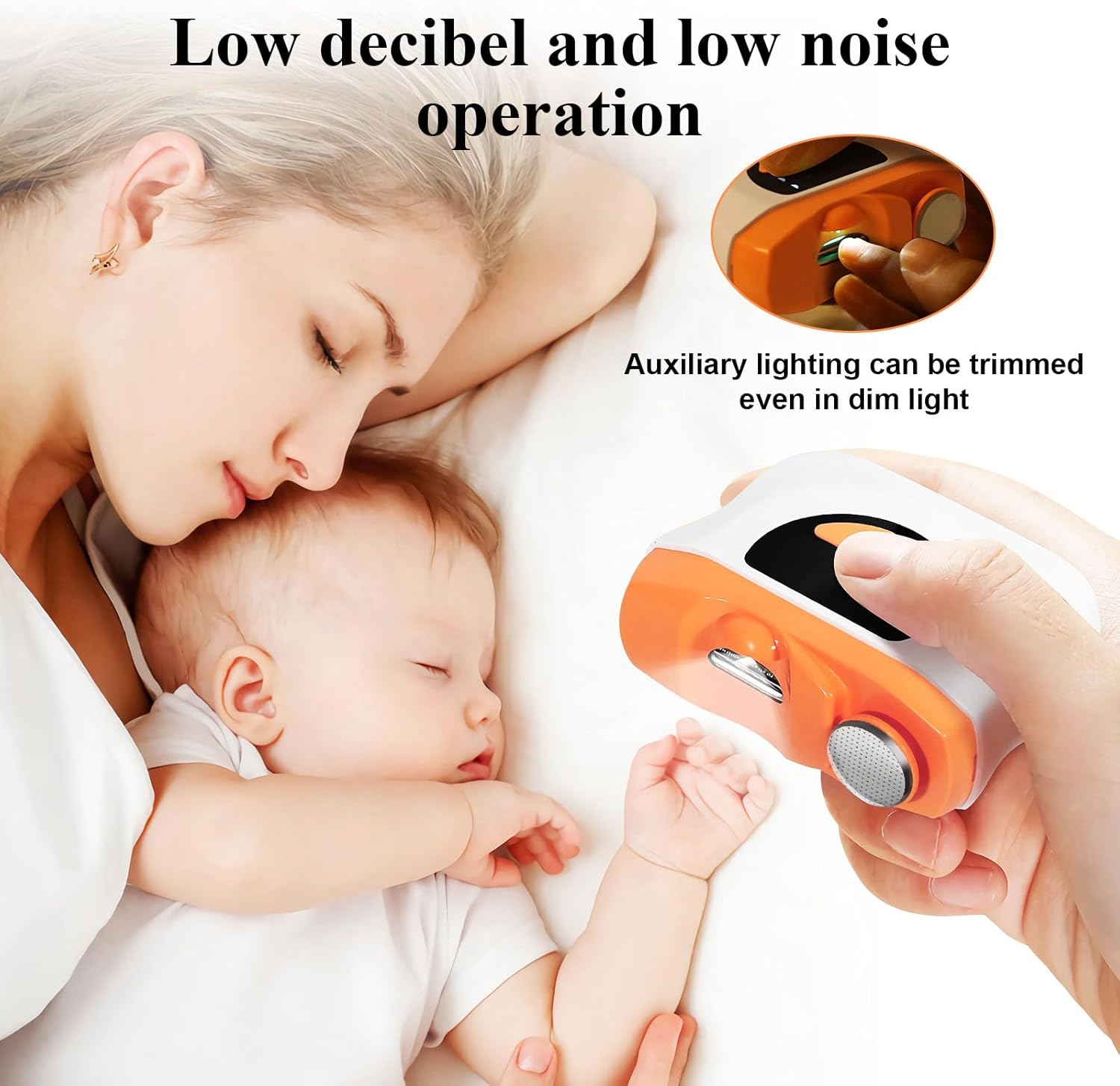 Casmoby Electric Nail Clipper, 3 in 1 Electric Nail Clipper with 3 Speeds & LED Light, Fingernail Trimmer and Polisher with Nail Scraps Storage, USB Rechargeable Suitable for Kids, Adults, Senior image number 1