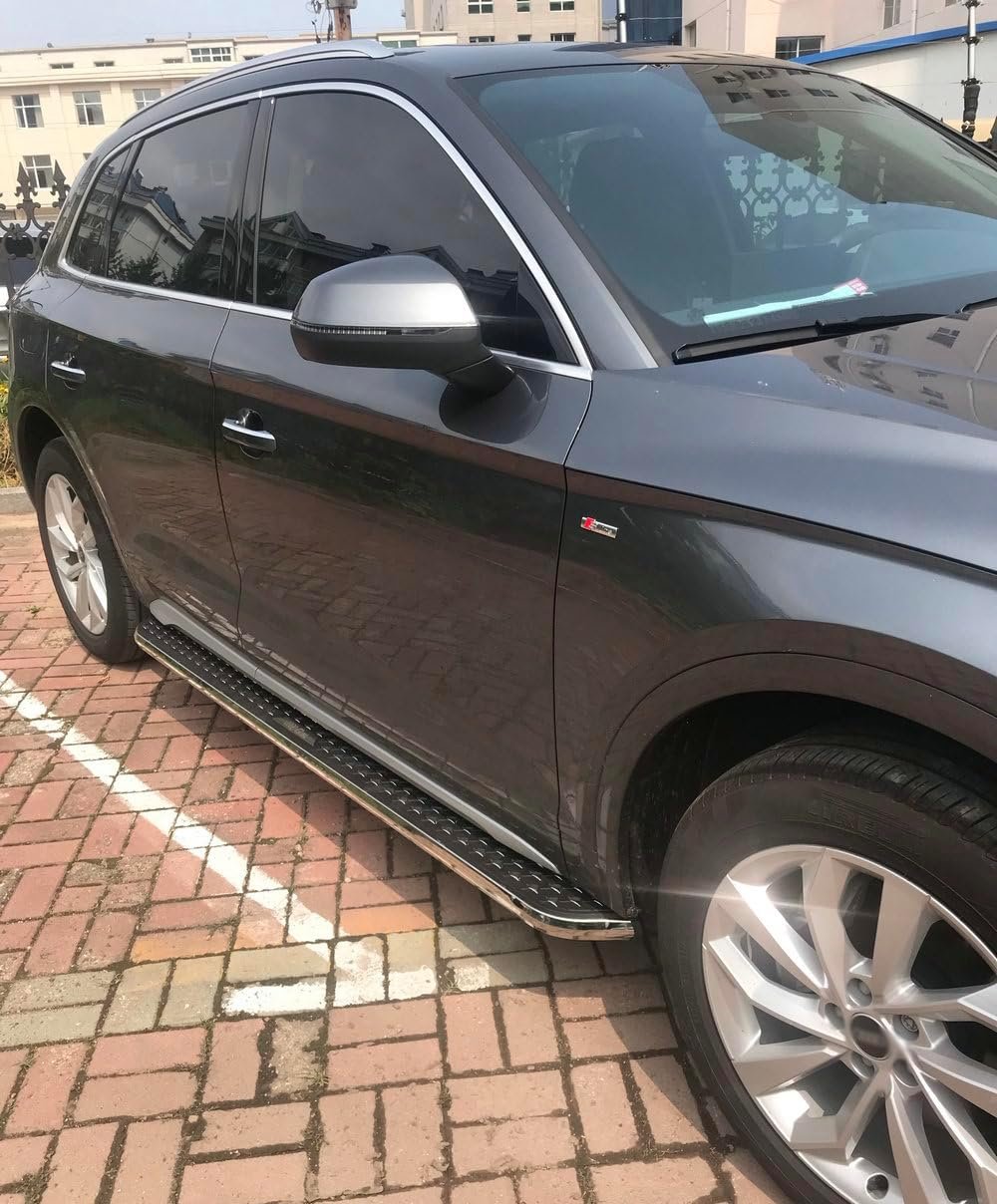 2Pcs Aluminum Running Boards Fixed Nerf Bars Side Steps with Brackets Compatible with Mercedes Benz GLB 2020-2025 (XK) image number 6