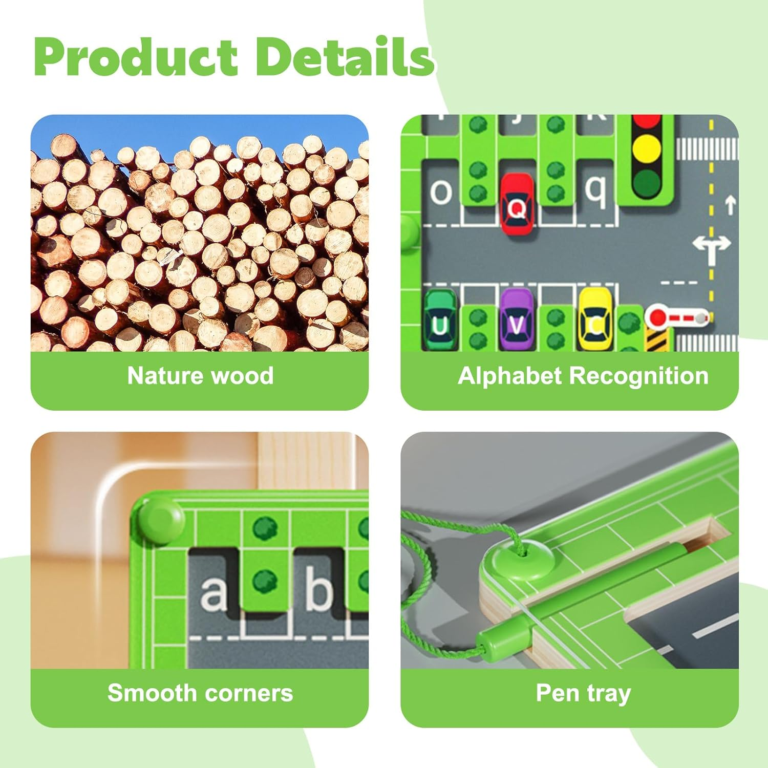 Magnetic Alphabet Maze,Montessori Toys,Alphabet Puzzle Toddler Toys for Ages 3-4,Sensory Toys Fine Motor Skills,Birthday Gifts for Kids image number 5