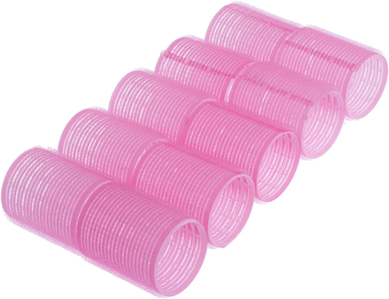 Magideal 10Pcs/Pack Large Medium Small, Grip by Self, Salon Hairdressing Curlers - Various Sizes, 48Mm