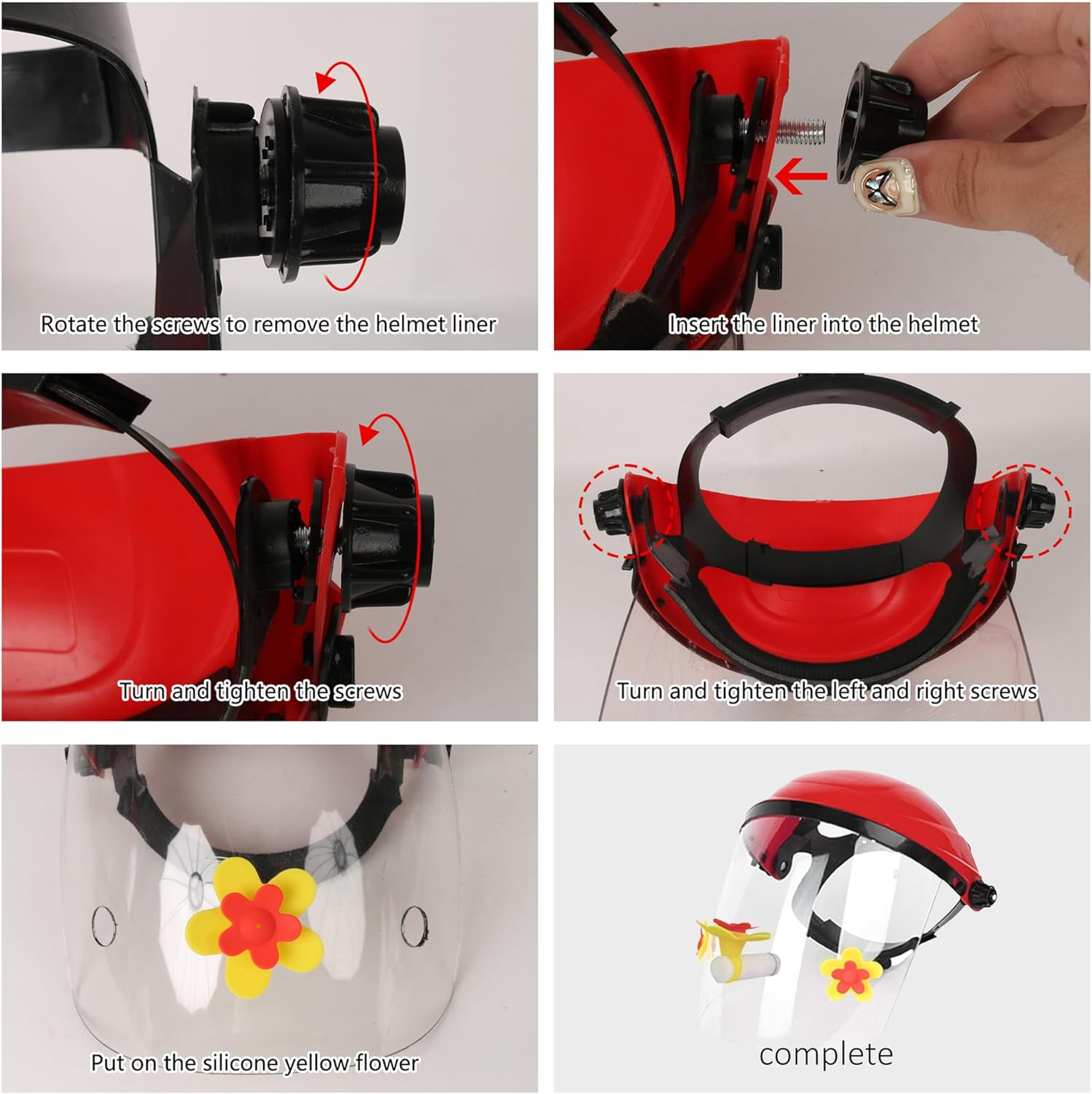 Wearable Hummingbird Feeder Mask, Head Mounted Garden Feeder, Flower Design (Red Flower Style) image number 2